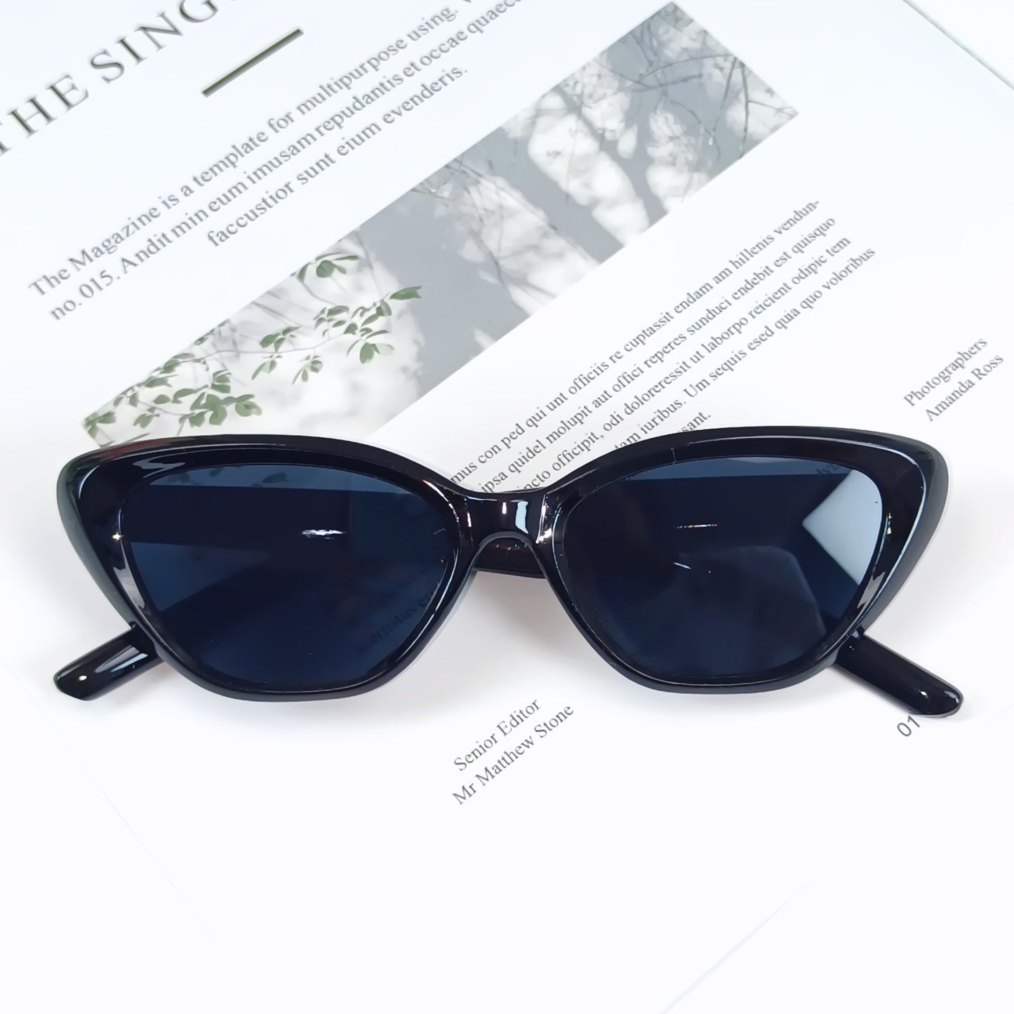 Retro inspirierte Katzenaugen-Sonnenbrille Brehn