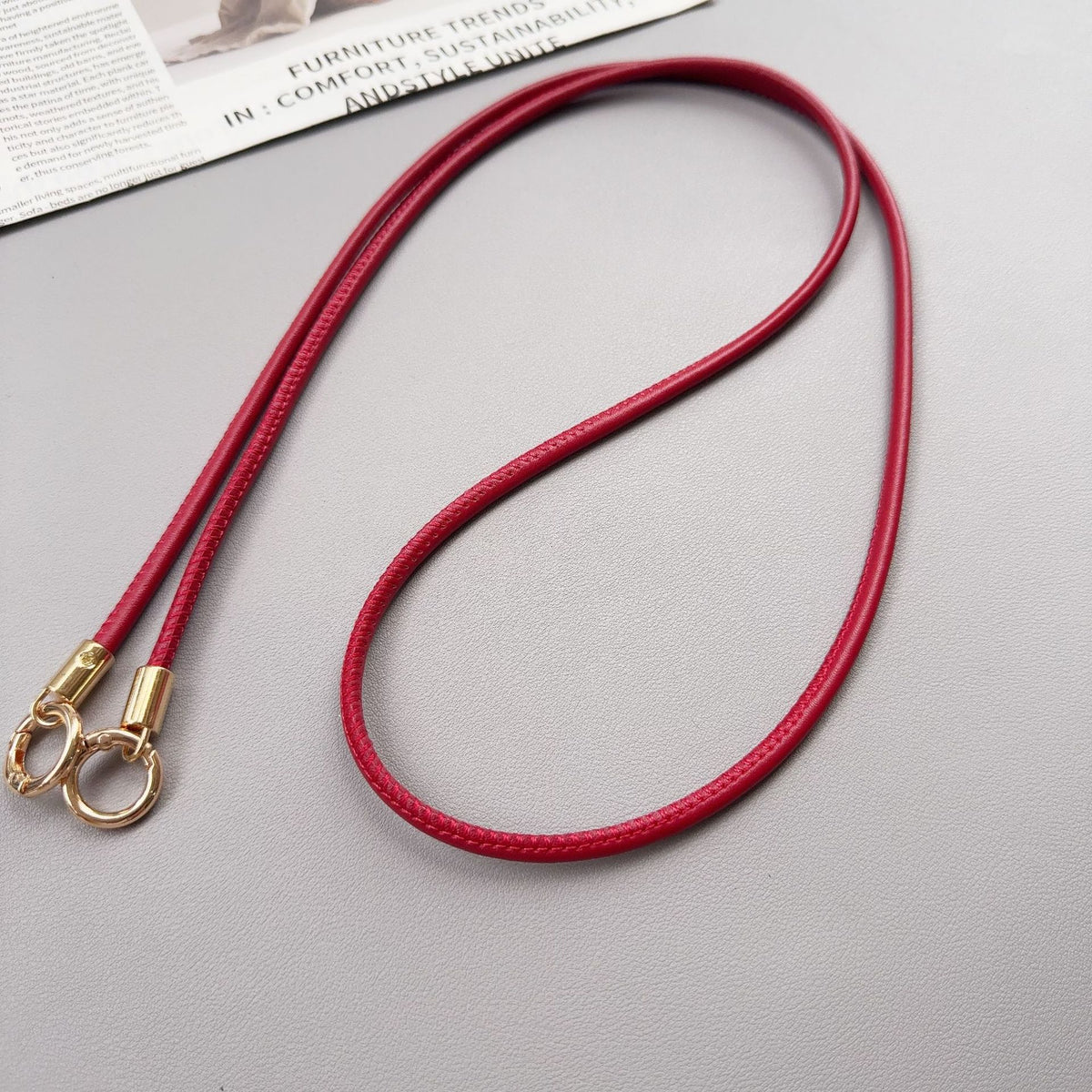 Premium Kunstleder Schlüsselband Brehn