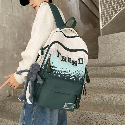 Trendige stilvolle Grafik-Rucksack Brehn