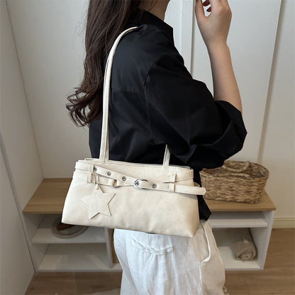 Stylische Faux Wildleder Handtasche
