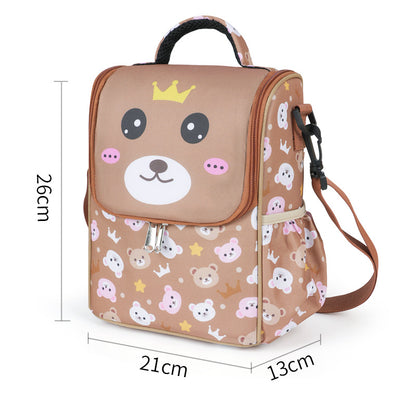 Damen Kinder Rucksack mit niedlichem Bärenmotiv Brehn