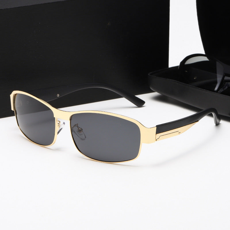 Damen Sportliche Sonnenbrille mit robustem Metallrahmen und polarisierenden Gläsern Brehn
