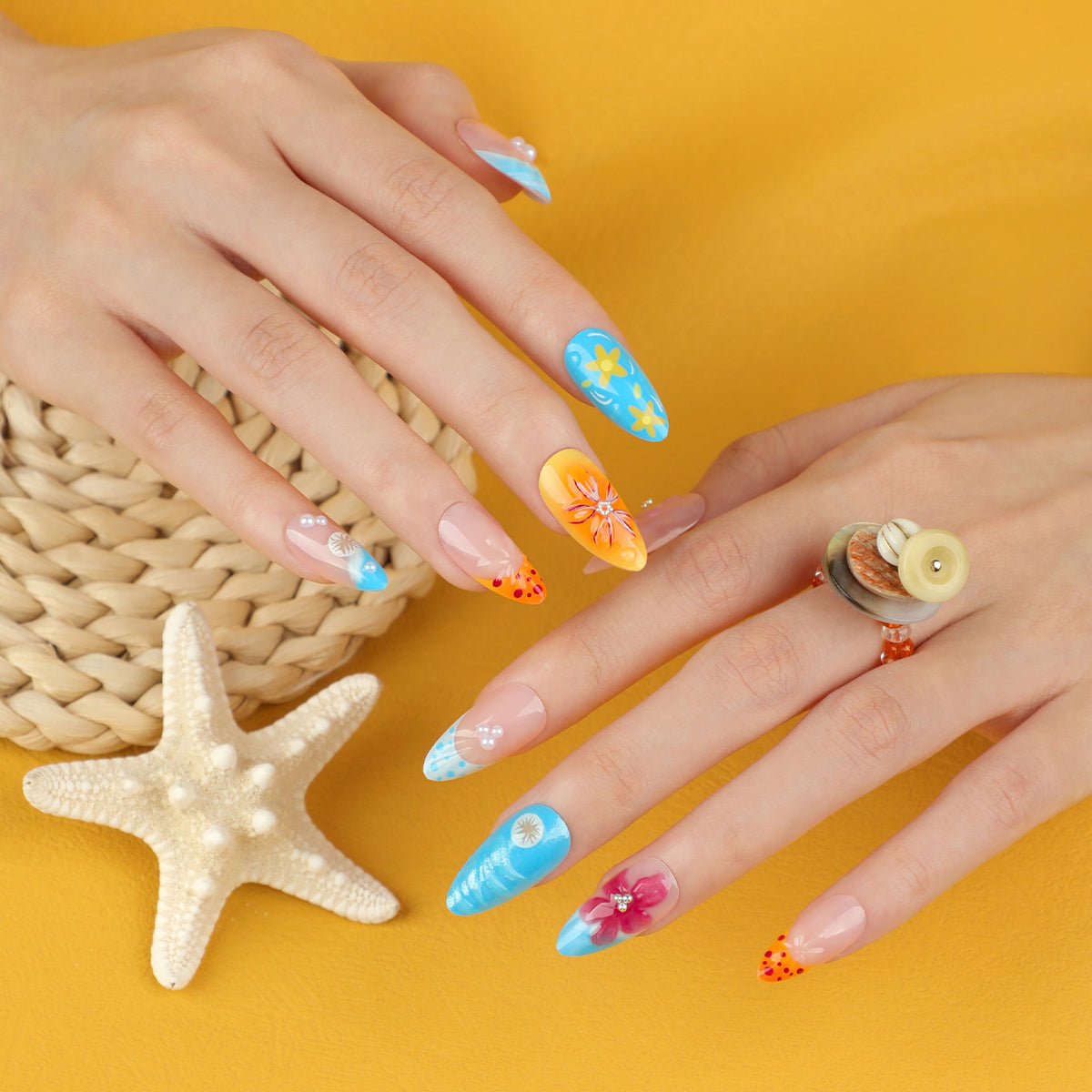 Künstliche Blumen-Nagelkunst Brehn