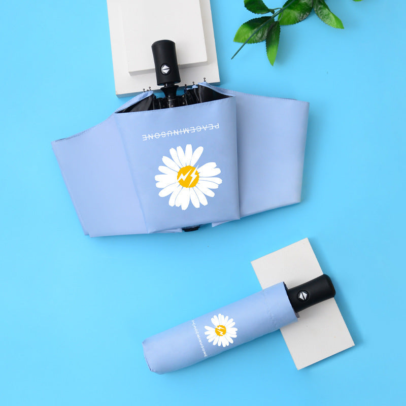Damen UV-Schutz Faltregenschirm mit reflektierender Sicherheitsoberfläche Brehn