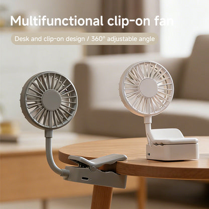 Unisex Tragbarer USB Ventilator mit Klemmbefestigung Brehn
