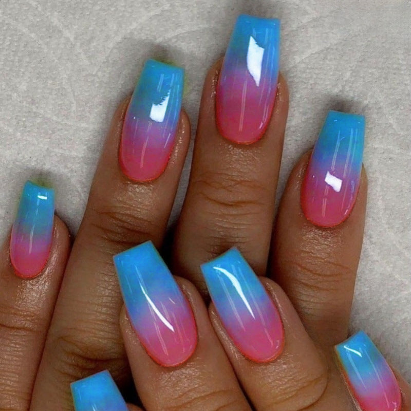 Gradient Press-On Nail Set Brehn