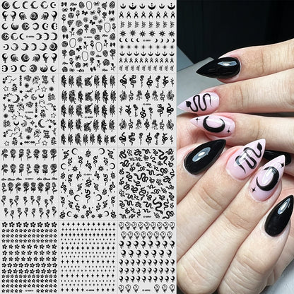 Künstlerische Nagelkunst Übertragungsaufkleber