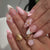 Elegantes florales Nagelset Brehn