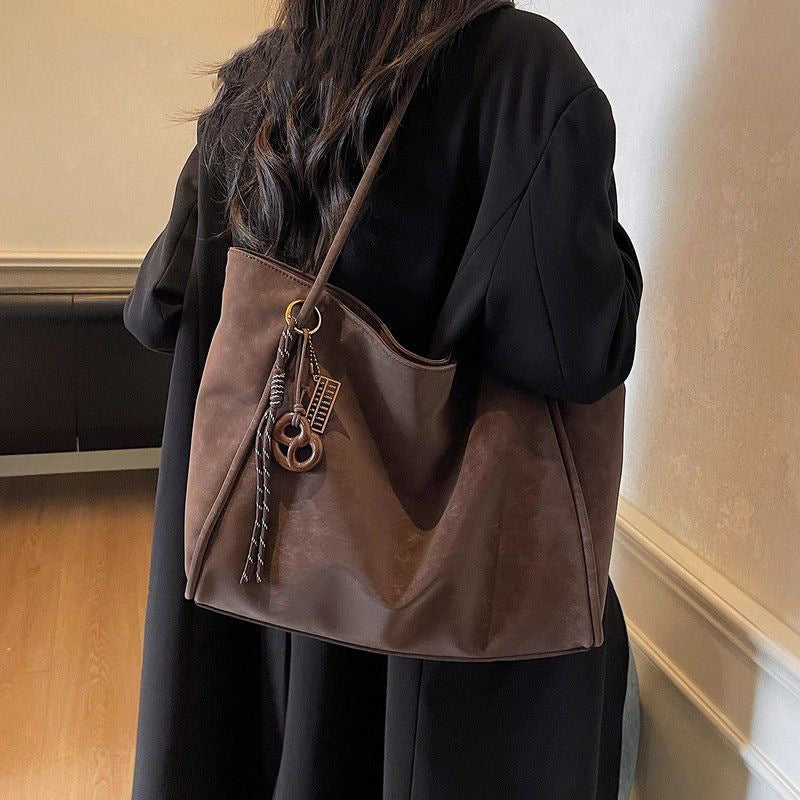 Chic Überdimensionale Leder Tote Tasche Brehn