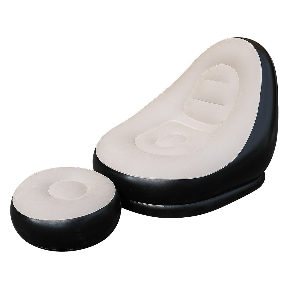 Damen Aufblasbare Relaxliege mit ergonomischem Fußhocker Brehn