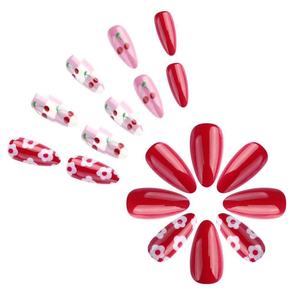 Künstlerisches Kirschblüten Nageldesign Brehn