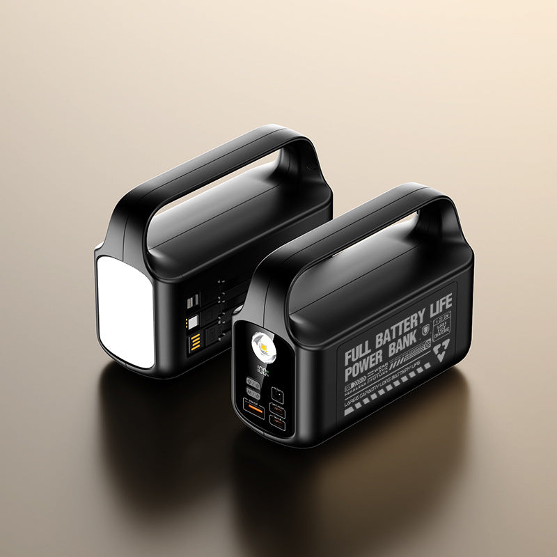 Tragbare Powerbank mit Integriertem LED-Licht und Schnellladefunktion Brehn