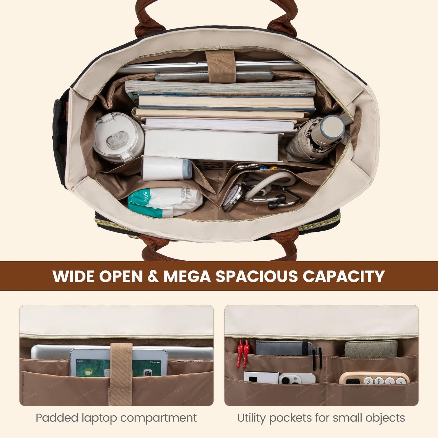 Multifunktionale Organizer-Handtasche Brehn