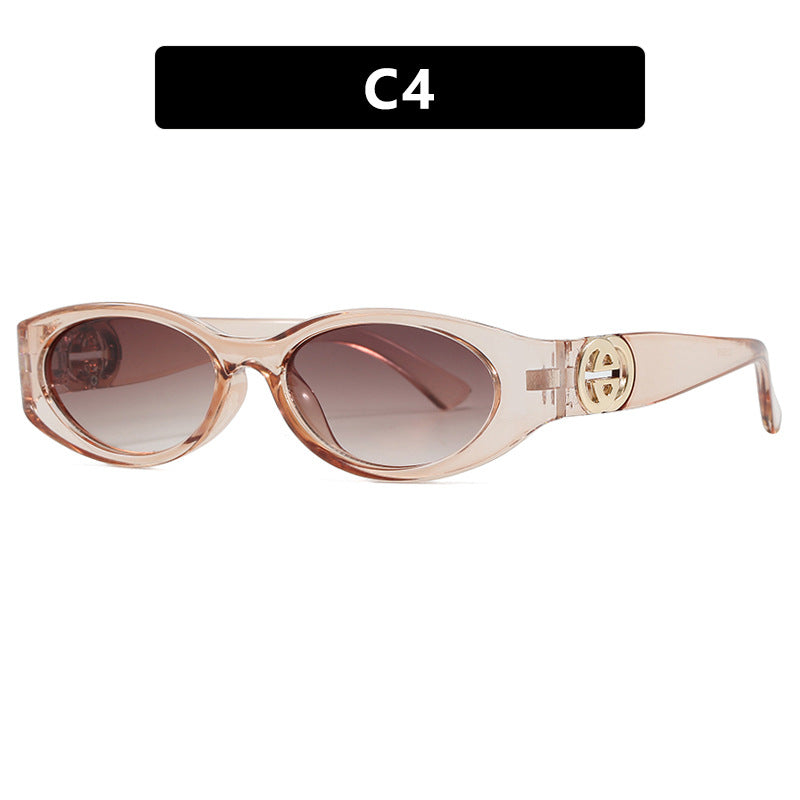 Damen modische Katzenaugen-Sonnenbrille mit schützendem UV-Filter und luxuriösen Akzenten Brehn
