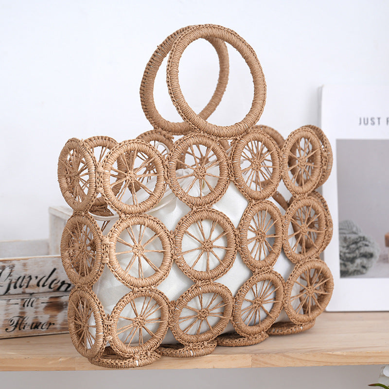 Handtasche mit Kunstvollen Kreisdetails Brehn