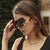 Damen Oversized Shield-Sonnenbrille mit extravagantem Design Brehn