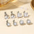 Luxuriöses Multi-Stone Ohr-Cuff-Set Brehn