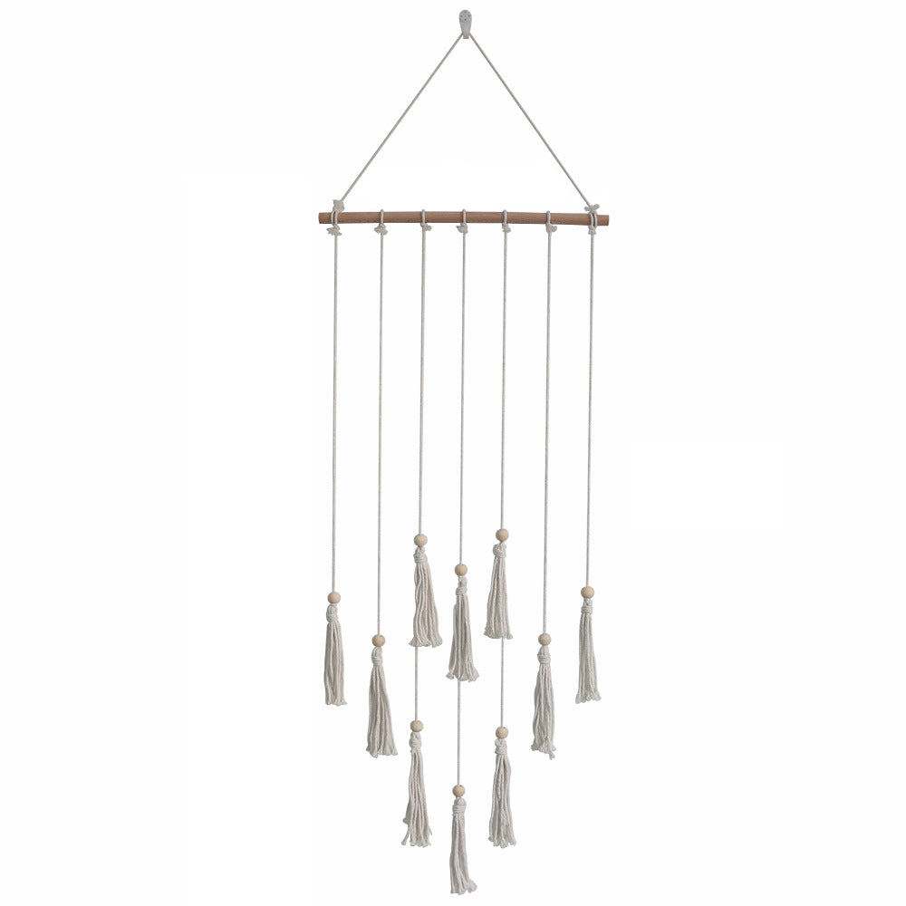 Dekorative Wandbehang mit Fransen