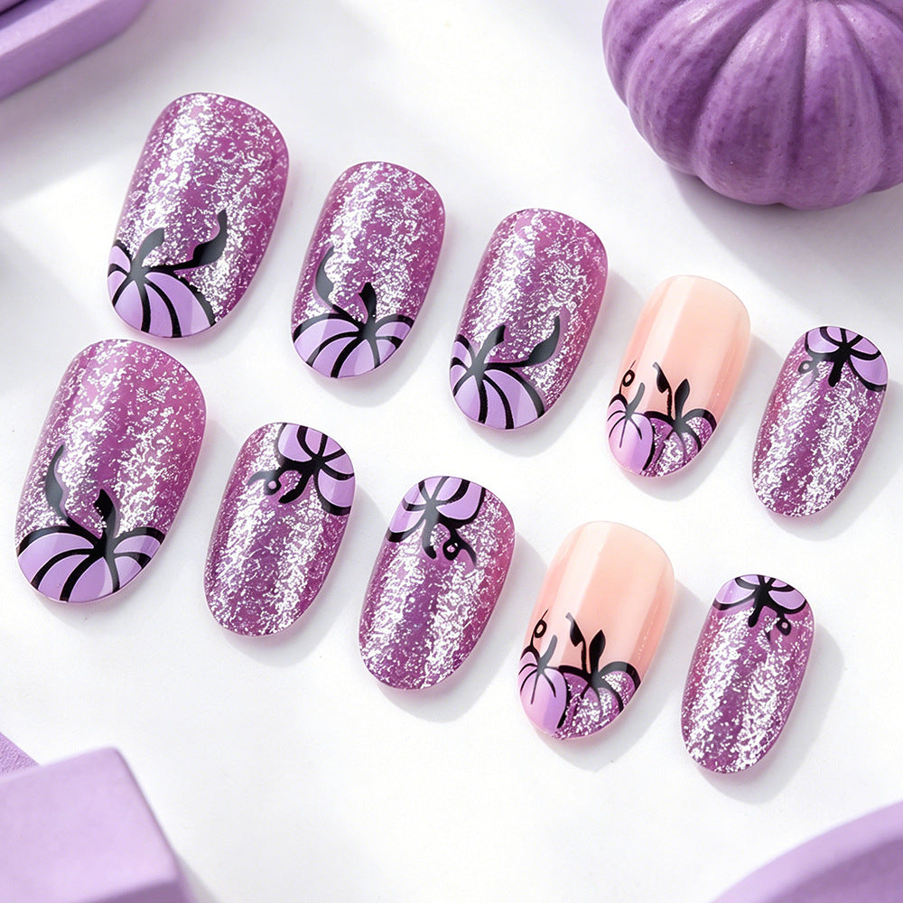 Künstlerischer Glitzer Nagelkunst Brehn