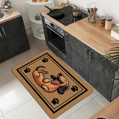Dekorativer katzenmotivierter Teppich