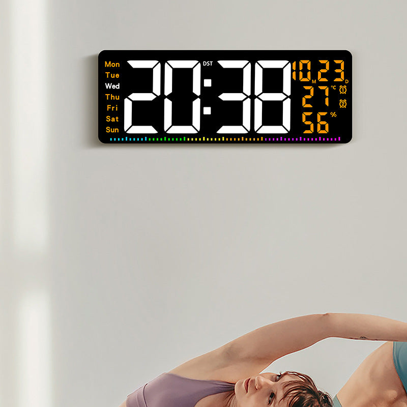 Digitaler Alarmwecker mit großem LED-Display und Wetterdaten Brehn