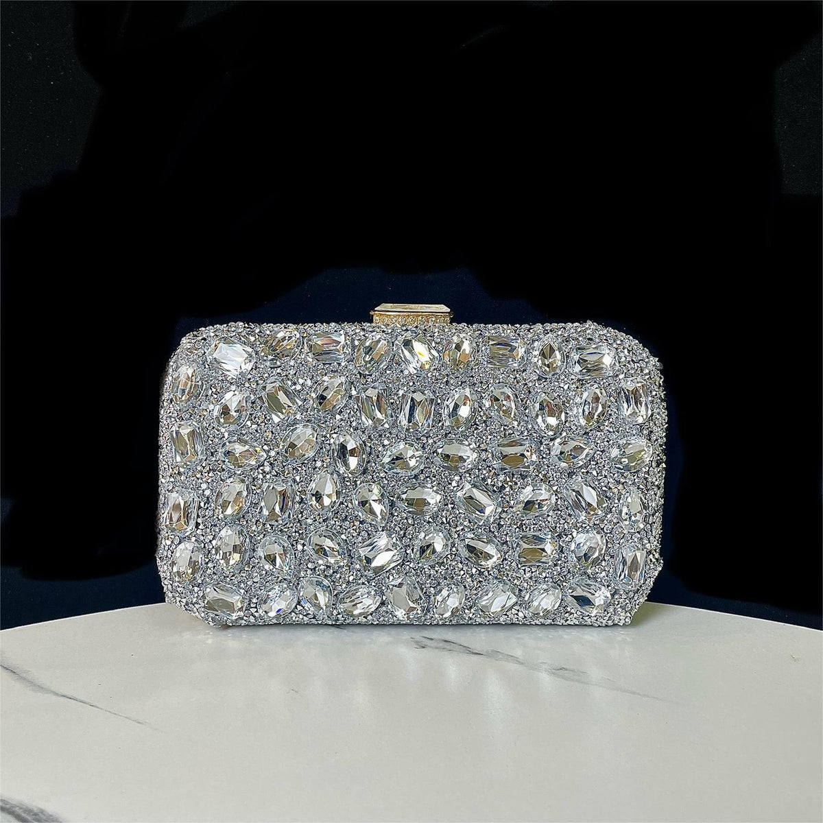 Glamouröse Bejeweled Abend Clutch