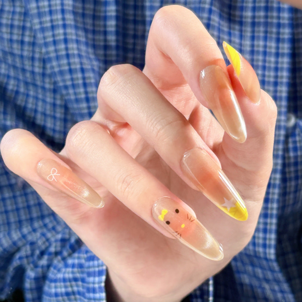 Dekoratives thematisches Press-On-Nagelset Brehn