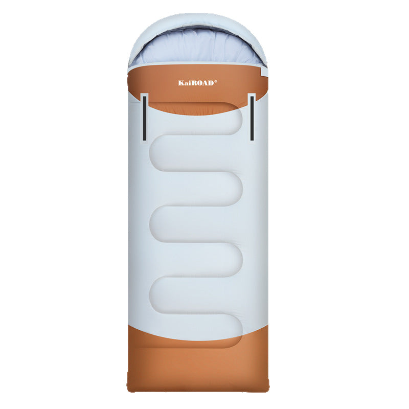 Schlafsack mit integrierter Kapuze und Temperaturregelung Brehn
