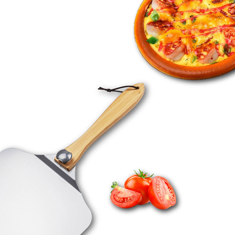 extra-groß dünn professionell Aluminium-Pizzaschaufel mit ergonomischem Holzgriff Brehn