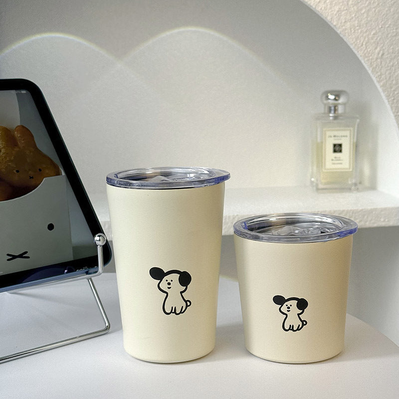 Damen Isolier-Trinkbecher mit charmantem Hunde-Design Brehn