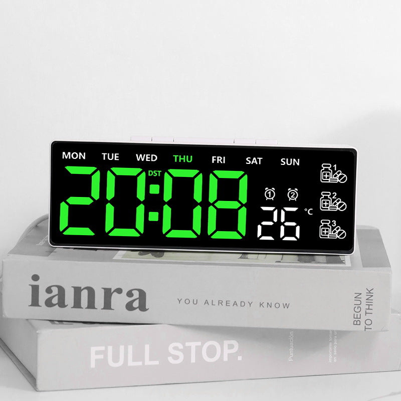 Digitaler Thermo-Wecker mit großem LED-Display Brehn