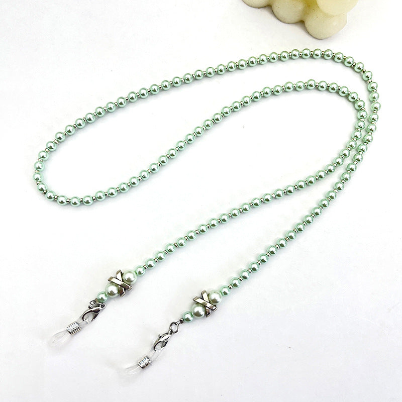 Elegante Perlenbesetzte Brillenband Brehn