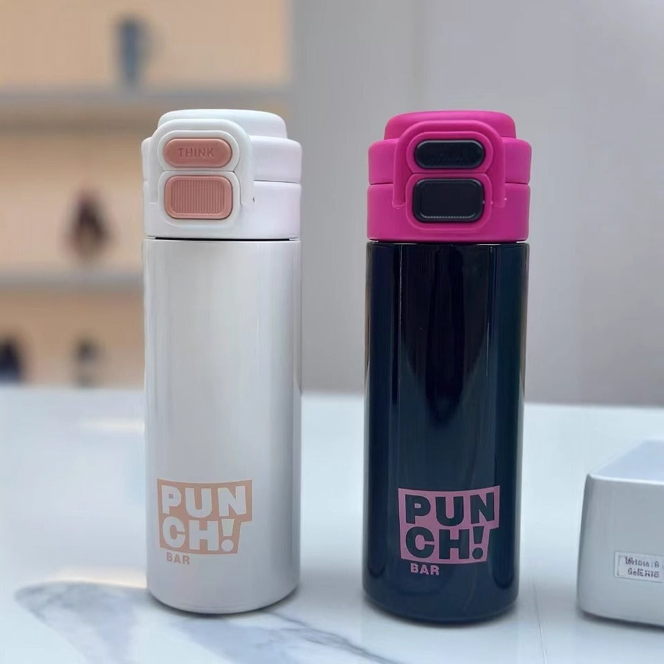 Damen moderne Isolier-Trinkflasche mit innovativem Verschlusssystem Brehn