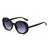 Damen Ovalförmige Designer-Sonnenbrille mit klassischem Detail Brehn