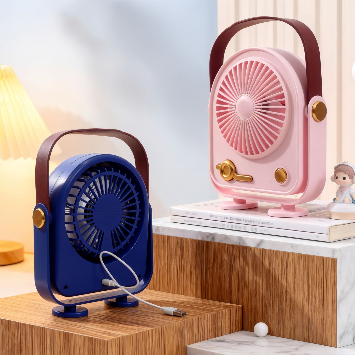 Damen Tragbarer Retro Ventilator Brehn