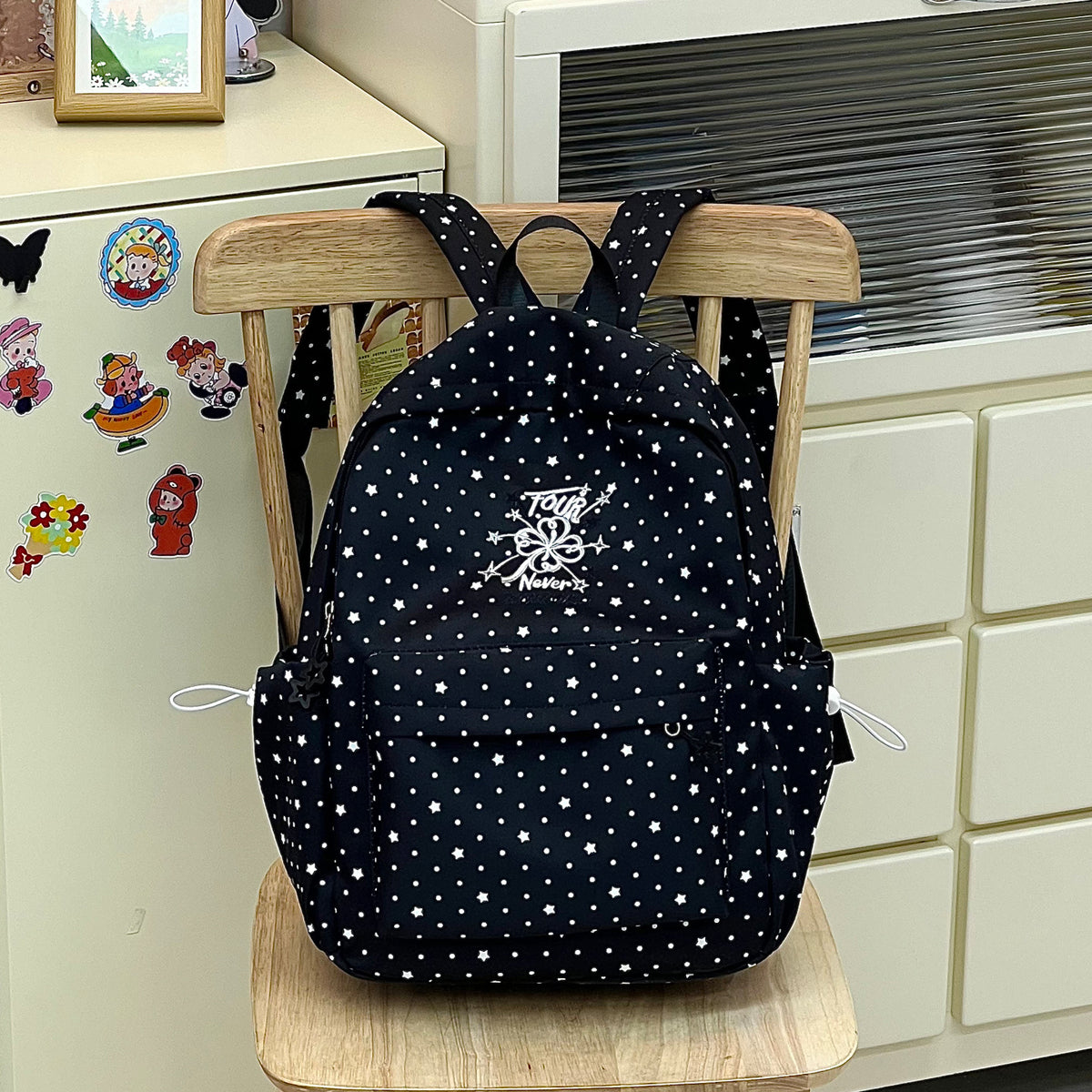 Stylische Schachbrettdruck-Rucksack Brehn