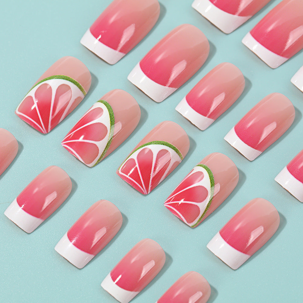 Kunstnagel Set mit aufregenden Wassermelonendesigns Brehn