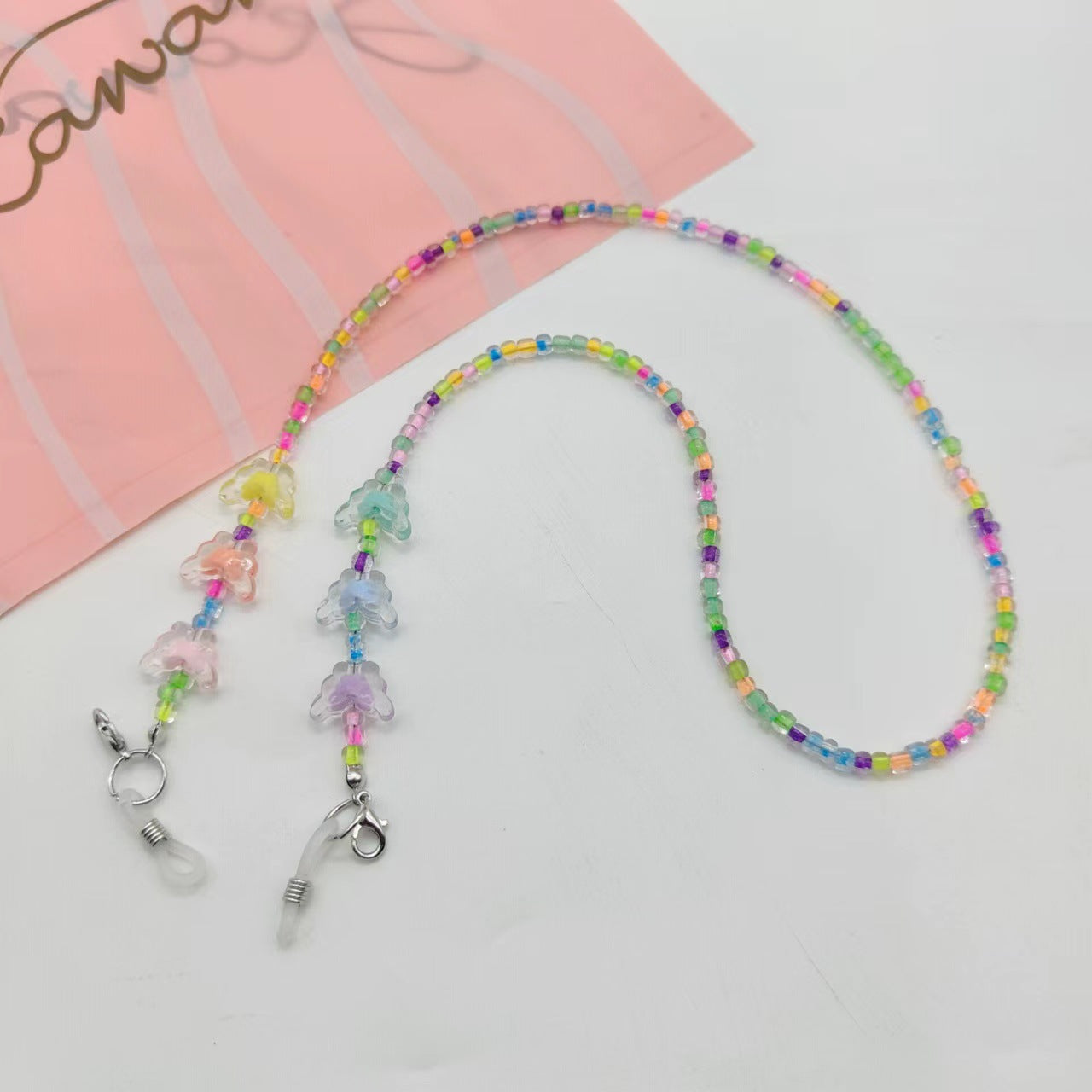 Bunte Brillenhalterkette mit Niedlichen Tiermotiven Brehn
