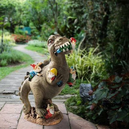 Vergnügliche Dinosaurier Gartenfigur Brehn
