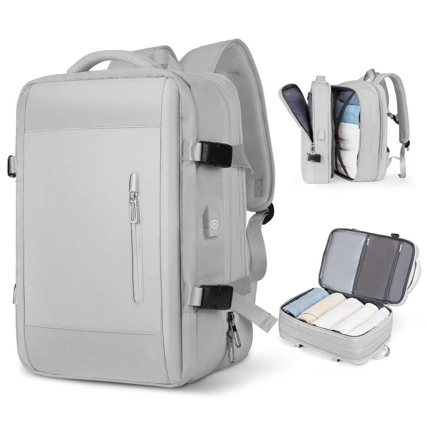 Multifunktionaler Laptop-Rucksack Mit Usb-Ladeanschluss Und Wasserabweisendem Material Brehn