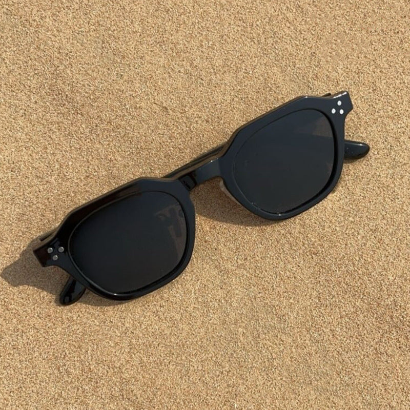 Damen modische Sonnenbrille im trendigen Hexagon-Design Brehn