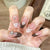 Einzigartiges Künstlerisches Press-On Nail Set mit Kreativen Designs Brehn