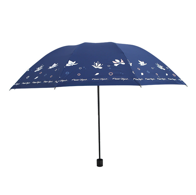 Damen eleganter Schirm mit floralem Druckdesign Brehn