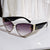 Damen Cat-Eye Sonnenbrille mit luxuriösem Rahmen und verspiegelten Gläsern Brehn