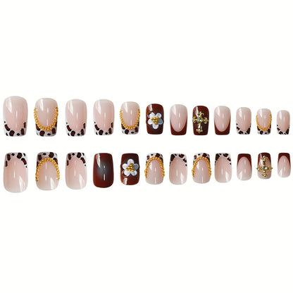 Dekorativer Press-On Nagelset Brehn