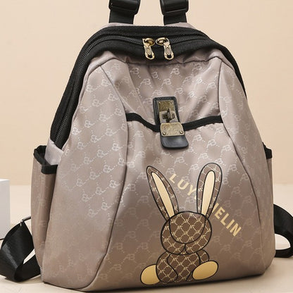 Süßer Bunny Print Rucksack Brehn