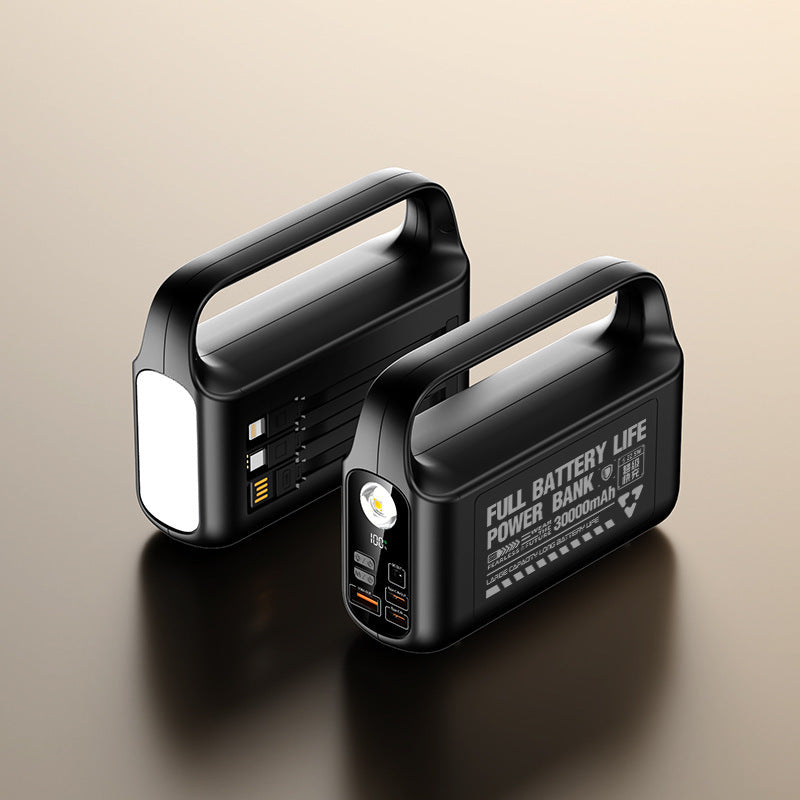 Tragbare Powerbank mit integrierter LED-Beleuchtung und hohe Kapazität Brehn