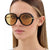 Damen Cat-Eye Sonnenbrille mit blendfreiem UV-Schutz und luxuriösem Metallrahmen Brehn