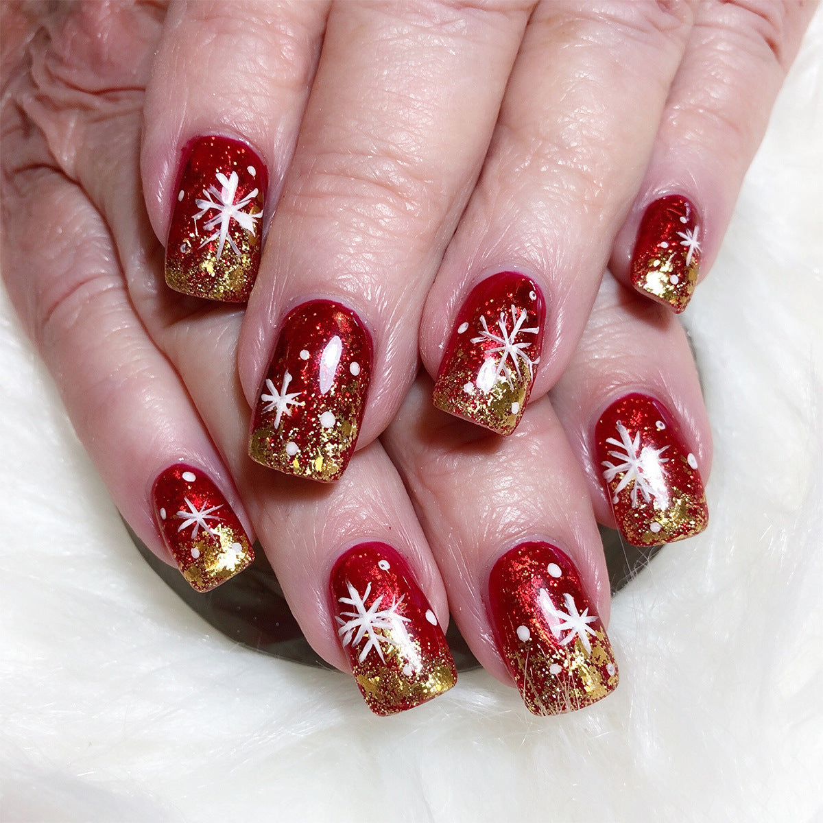 Festive Glitter Nagelkunst Brehn