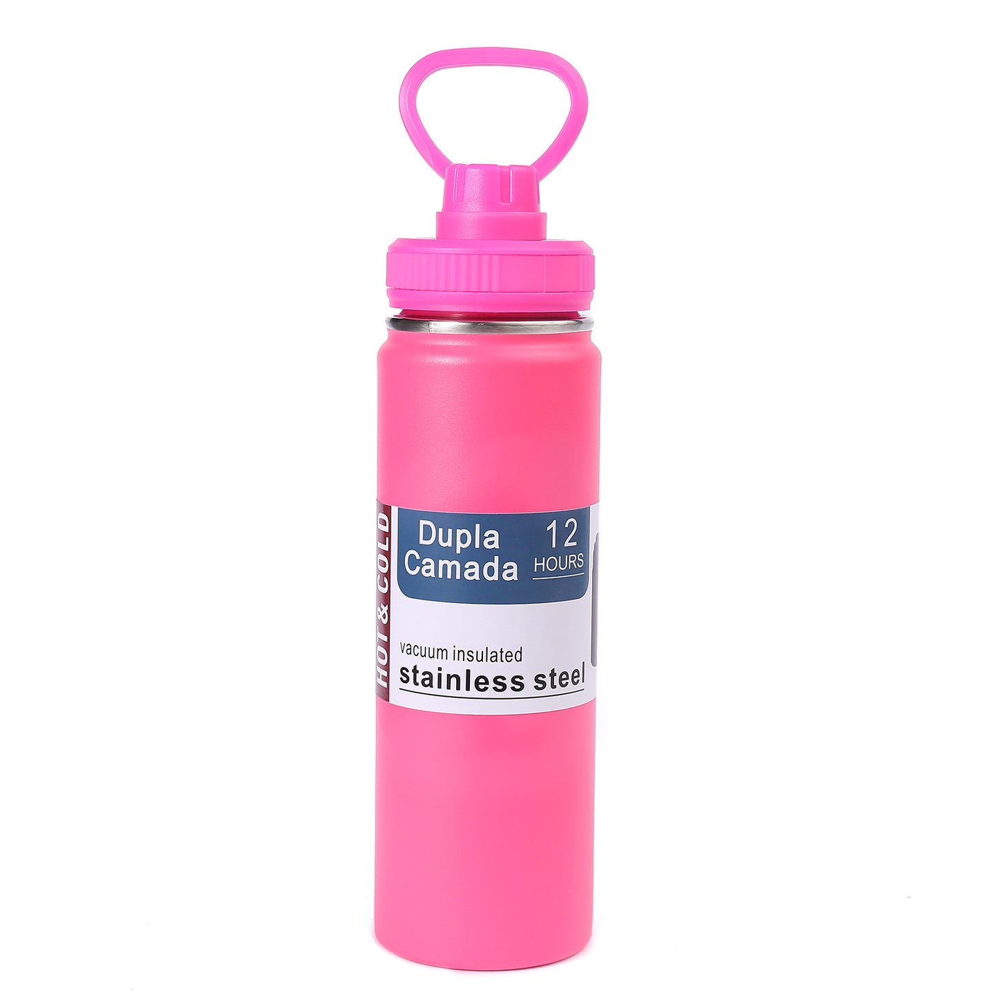 Damen Edelstahl-Vakuum-Trinkflasche mit ergonomischem Griff Brehn